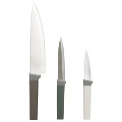 Juego de 3 cuchillos surtidos de acero inoxidable