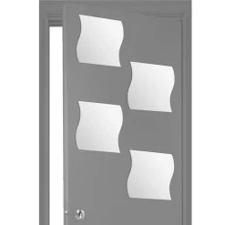 Juego De 4 Espejos Adhesivos Ondulados