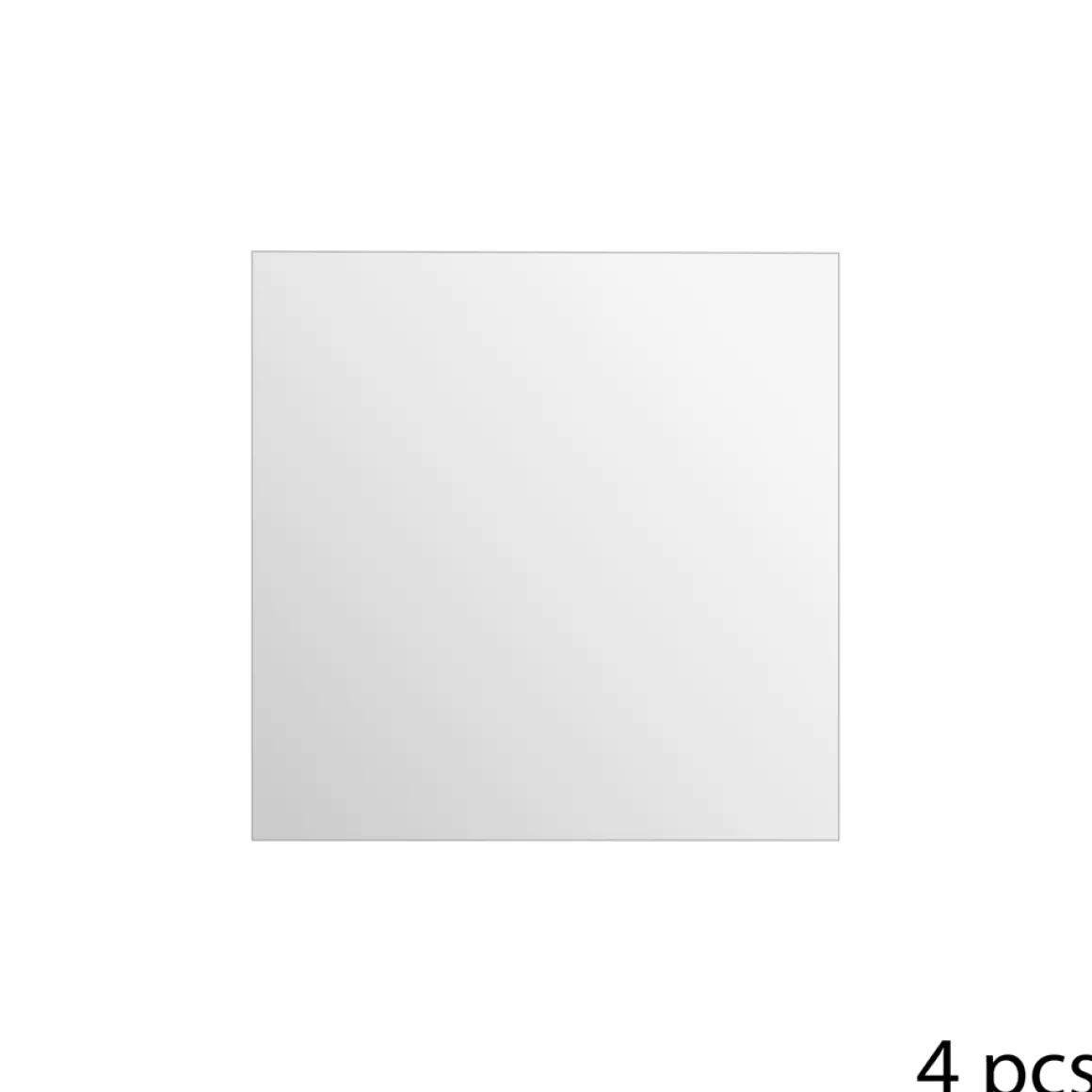 Juego De 4 Espejos Adhesivos 20x20Cm