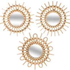 Juego De 3 Espejos Decorativos 28Cm