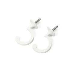 Juego De 2 Ganchos Blancos