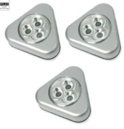 Juego de 3 Lámparas de Presencia Led