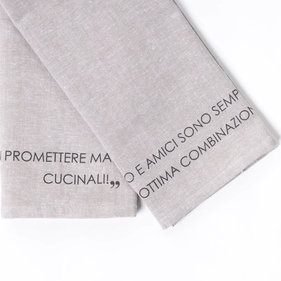 Juego de 2 paños de cocina taupe 45x65cm