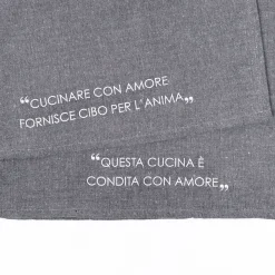 Juego de 2 paños de cocina gris oscuro 45x65cm