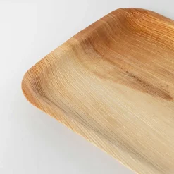 Juego De 10 Platos Hoja De Palma Eco 20x20cm