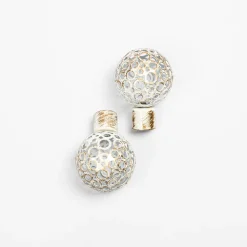 Juego De 2 Remates Boule D20 Blanco/Oro