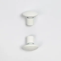 Juego De 2 Remates Champignon D20 Blanco