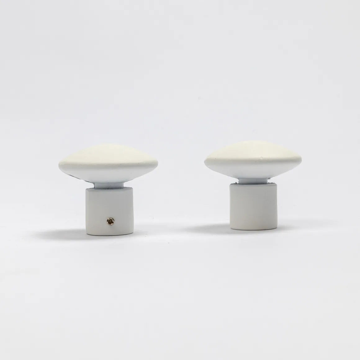 Juego De 2 Remates Champignon D20 Blanco