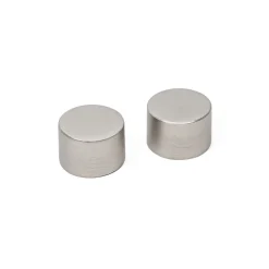 Juego De 2 Remates D28 Plata Mate