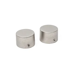 Juego De 2 Remates D28 Plata Mate