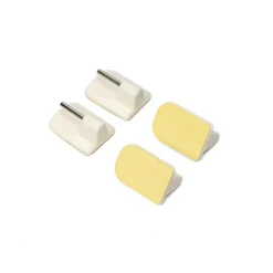 Juego De 4 Soportes Adhesivos Blancos