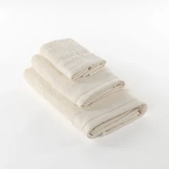 Juego de 3 toallas de baño ROME natural