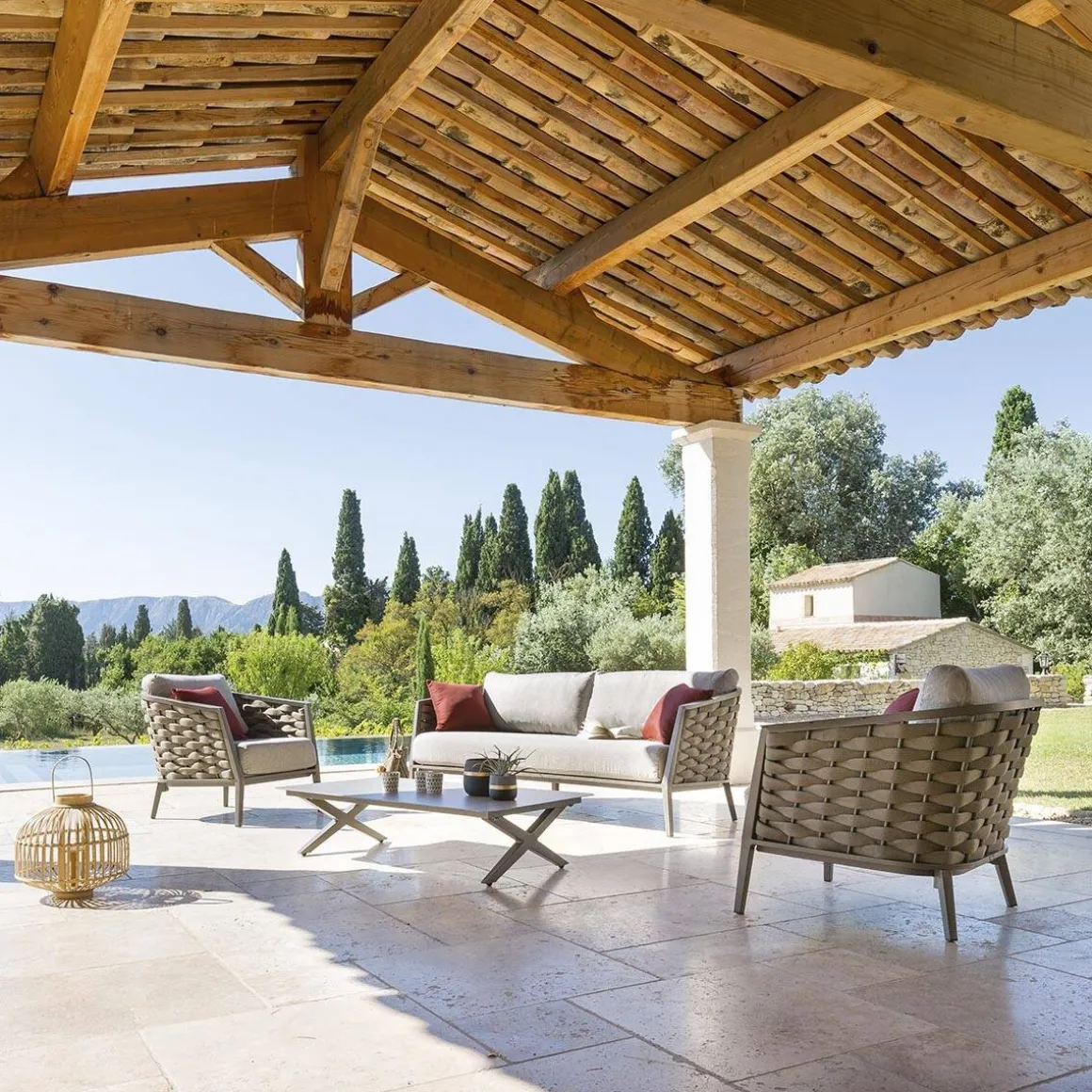 Juego De Jardín Embruns Aluminio 5 Plazas