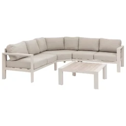 Juego de jardín esquinero ÉVASION beige