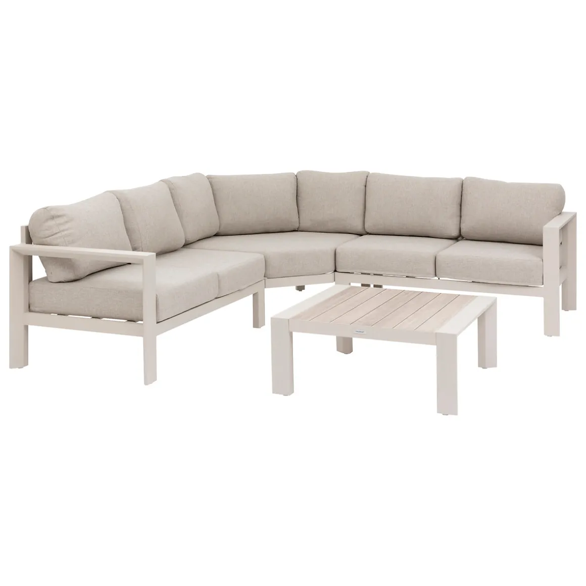 Juego de jardín esquinero ÉVASION beige