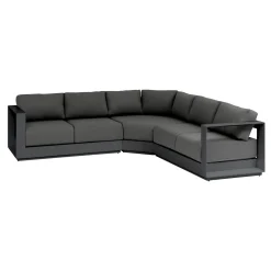 Juego de jardín esquinero ALLURE gris graphite