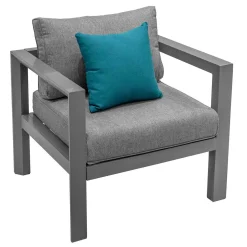 Juego de jardín EVASIÓN 5 plazas gris grafito