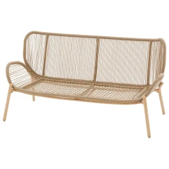 Juego de jardín MELOANE de 7 plazas efecto madera