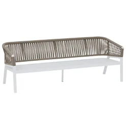 Juego de jardín ORIENGO gris pardo y blanco