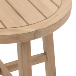 Juego de jardín PAPOUASIE gris de madera acacia