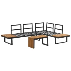 Juego de jardín RELAX esquinero gris