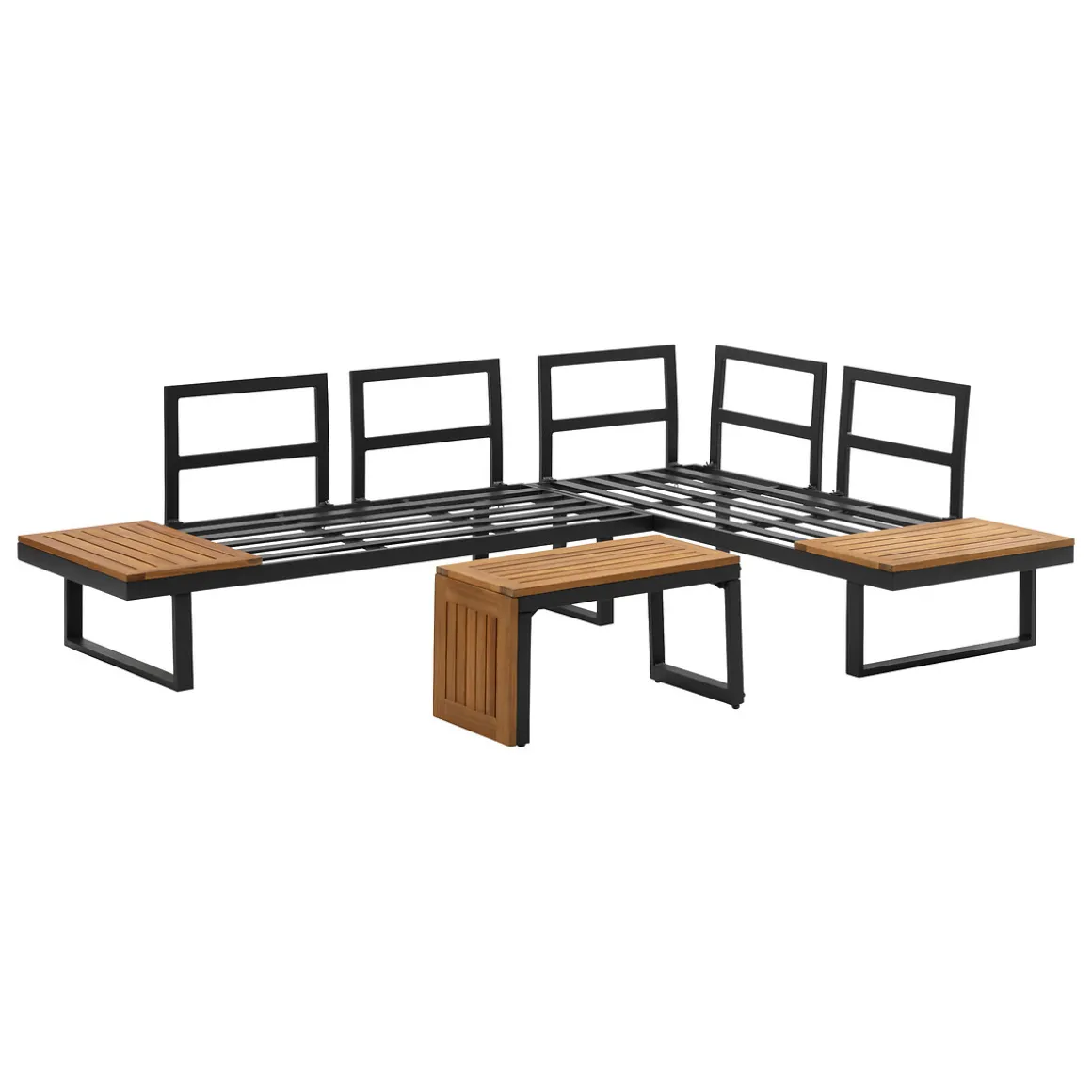 Juego de jardín RELAX esquinero gris