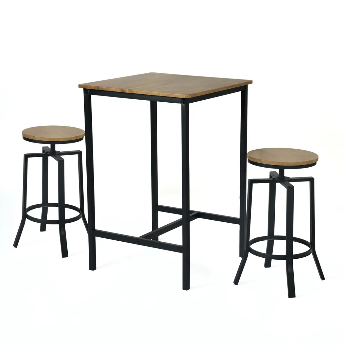 Juego de mesa bar con 2 taburetes