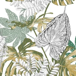 Juego funda nórdica y 2 fundas almohadas MONSTERA