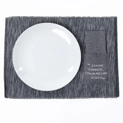 Juego individual con bolsa cubiertos y servilleta