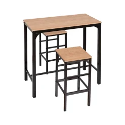Juego Mesa Bar Nattes y 2 Taburetes