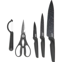 Juego Tabla Cortar+4 Cuchillos+Tijeras