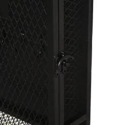 Llavero De Pared Metal Negro 26x8x32Cm