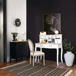 Lámpara De Mesa Bola De Vidrio 15x43Cm