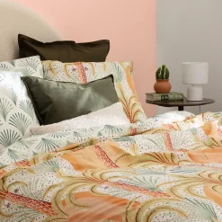 Lámpara De Mesa Bona Con Pantalla De Piel Bouclé