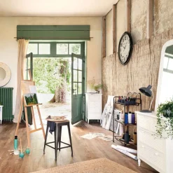 Lámpara De Mesa Celia De Metal Gris