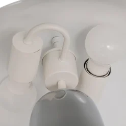 Lámpara de mesa champiñon OMIA plateado de metal