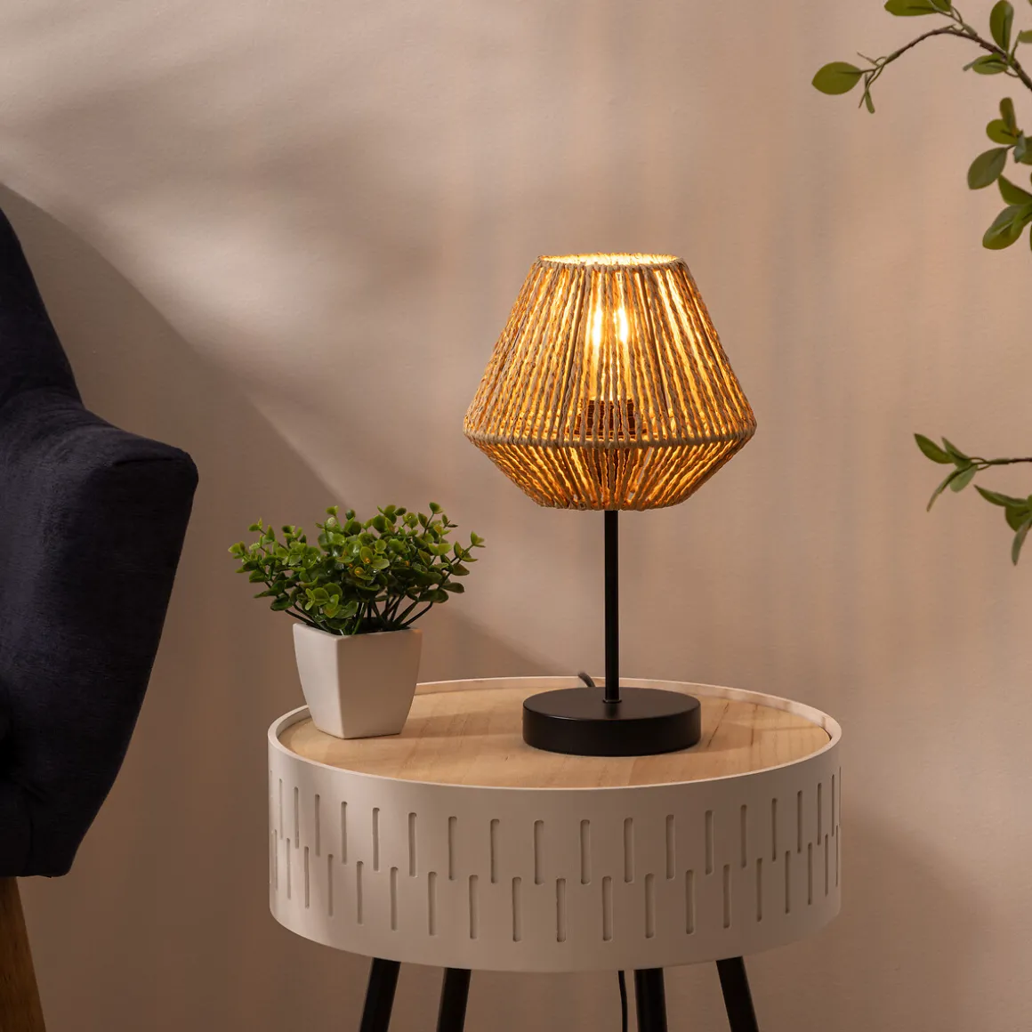 Lámpara De Mesa Etnic Jily 34X19Cm