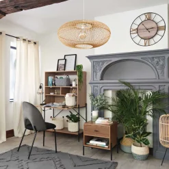 Lámpara De Mesa Flave Metal Negro 46Cm