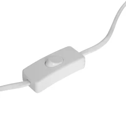 Lámpara De Mesa Koby De Cerámica Blanca