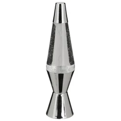 Lámpara de mesa LAVA plateada 36,5x9cm