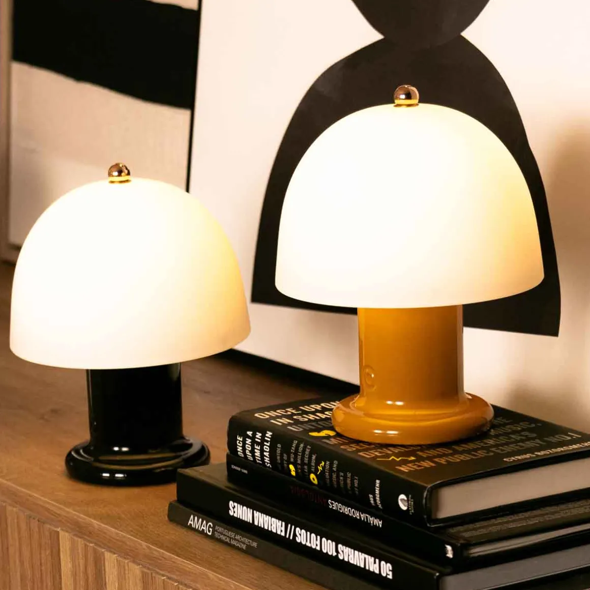 Lámpara de mesa RICK negra