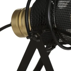 Lámpara De Mesa Rodo Negra De Metal 31Cm