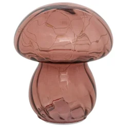 Lámpara De Mesa Rosa De Vidrio Malu