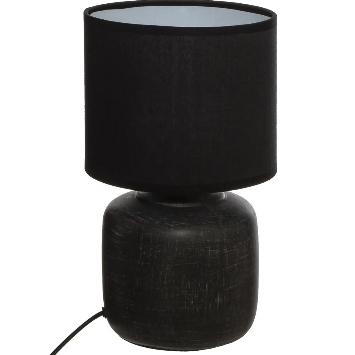 Lámpara De Mesa Salta Negra 26.5Cm