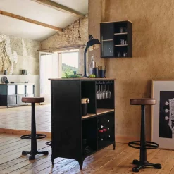 Lámpara de mesa SOUL ARC negro de metal