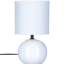 Lámpara De Mesa Timeo Blanca 25Cm