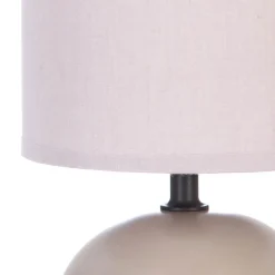 Lámpara De Mesa Timeo Gris Pardo 25Cm