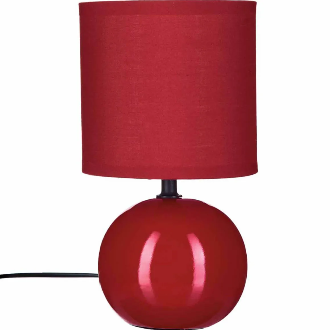 Lámpara De Mesa Timeo Roja 25Cm