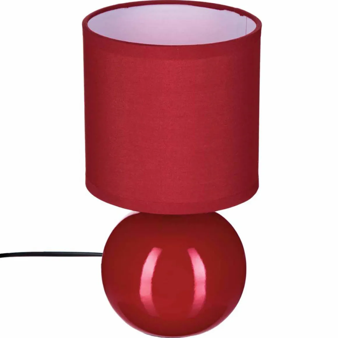 Lámpara De Mesa Timeo Roja 25Cm