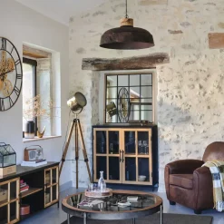 Lámpara De Pie Ebor Bronce Trípode 150Cm